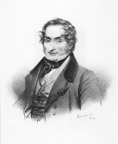 Porträt von Charles Nodier von Emile Lassalle